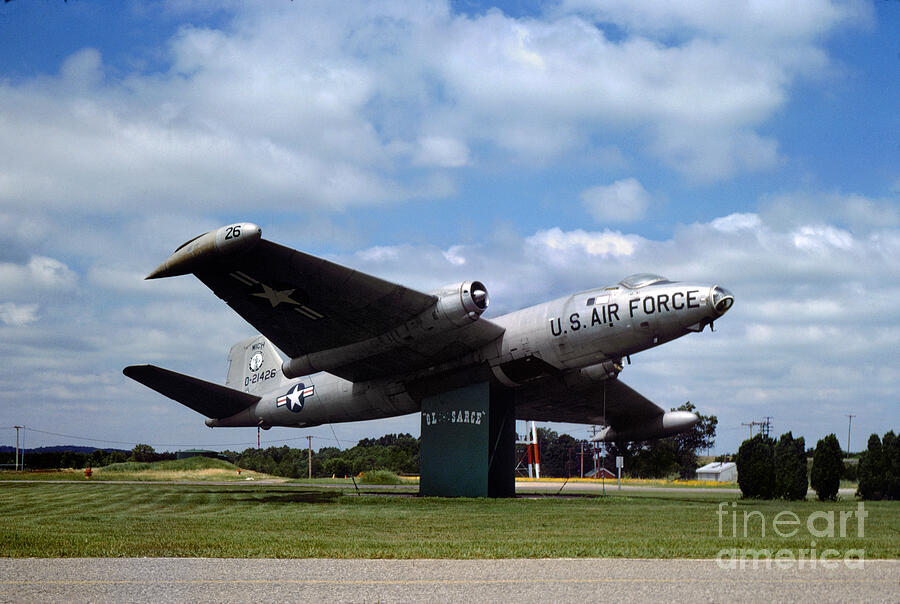 Martin RB-57 Ole Sarge at Kellog Airport in Battle Creek Michigan Photograph by Wernher Krutein