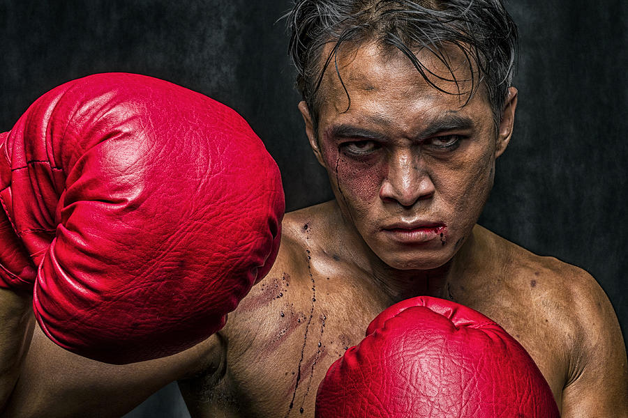 Portrait Photograph - Martin The Boxer by Faldhy Boer
