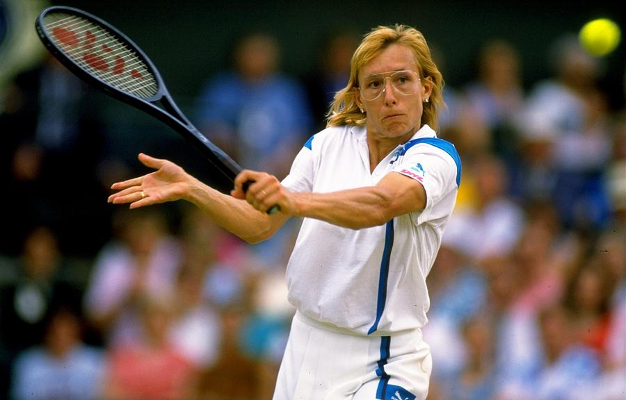 Martina Navratilova Of The Usa Plays A Photograph by Getty Images