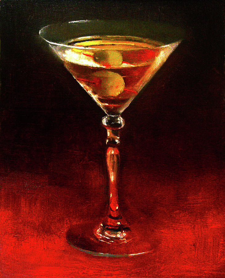 Martini Painting - Martini by Hall Groat Ii