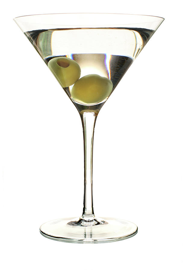 Martini On White Photograph by Fullerene