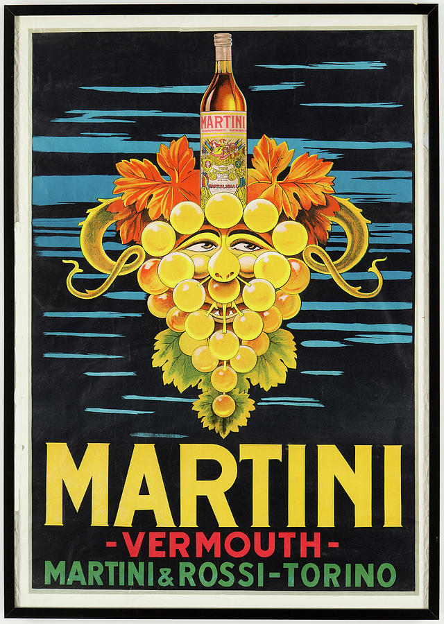 e33 Retro/Vintage poster MARTINI TORINO vermouth Alcohol Advertisment 