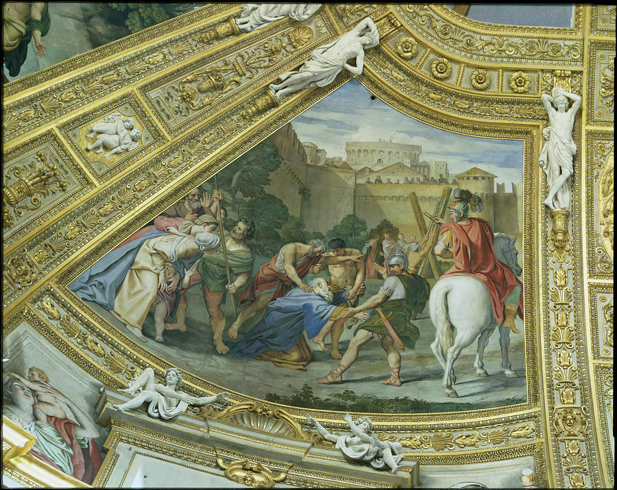 Martyrdom Of St. Andrew Painting by Domenichino