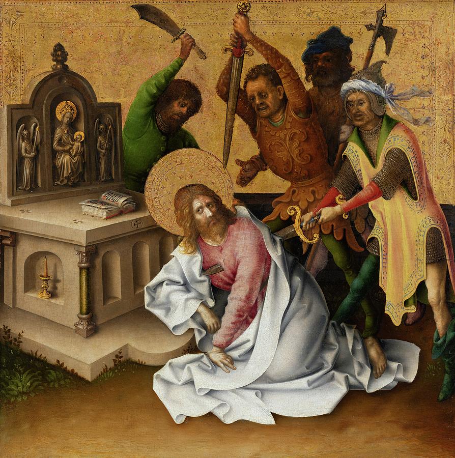 Martyrdom Of St Matthew Painting by Stefan Lochner Fine Art America