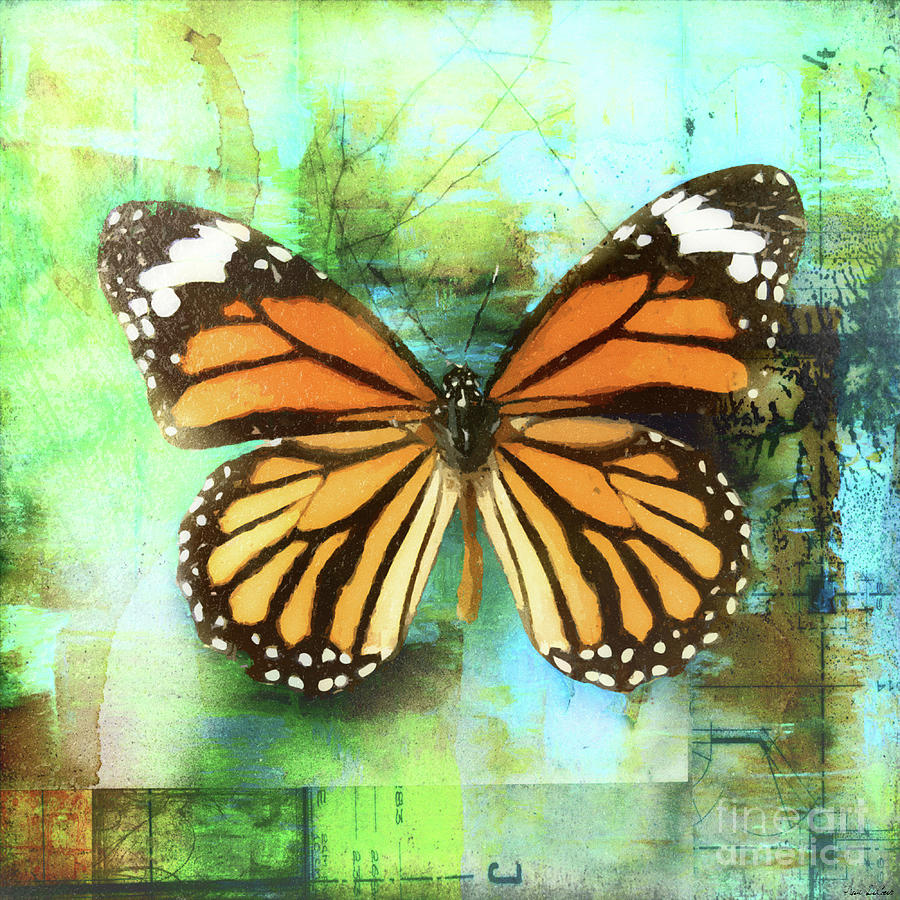 Marvelous Monarch Butterfly Mixed Media by Tina LeCour