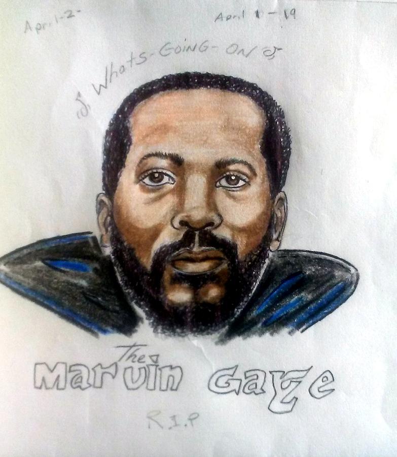 Marvin Gaye Drawing by Joedee