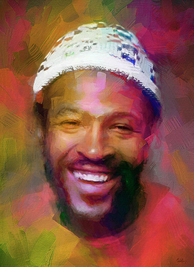 Marvin Gaye, Prince of Soul Mixed Media by Mal Bray