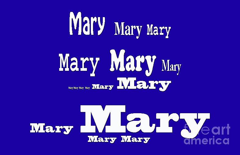 Mary 5 Digital Art by Corinne Carroll