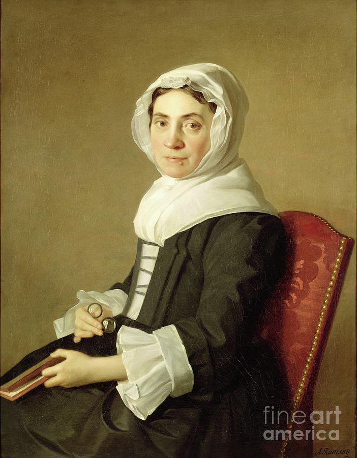 Mary Adam, 1754 Painting by Allan Ramsay
