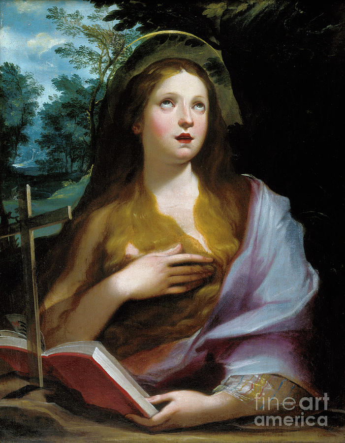Mary Magdalene By Giuseppe Cesari Painting by Giuseppe Cesari