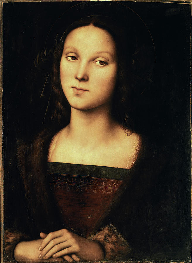 Mary Magdalene By Perugino Drawing by Pietro Perugino - Fine Art America