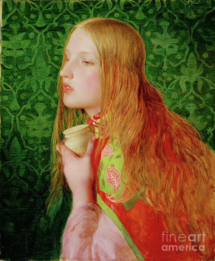 Mary Magdalene By Sandys Painting by Anthony Frederick Augustus Sandys
