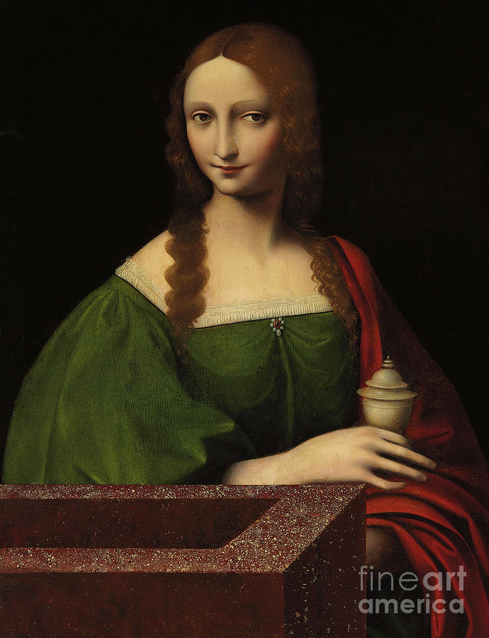 Mary Magdalene Painting by Giovanni Pietro Rizzoli Giampietrino