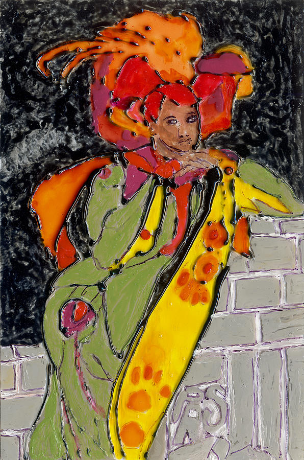 Mary Nouveau Painting by Phil Strang