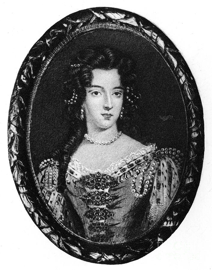 Mary Of Modena, Queen Consort Of King Drawing by Print Collector
