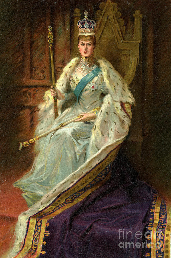 Mary Of Teck, Queen Consort Of George V Drawing by Print Collector