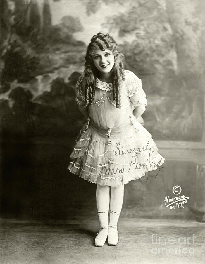 Mary Pickford - 1910s Photograph by Sad Hill - Bizarre Los Angeles Archive
