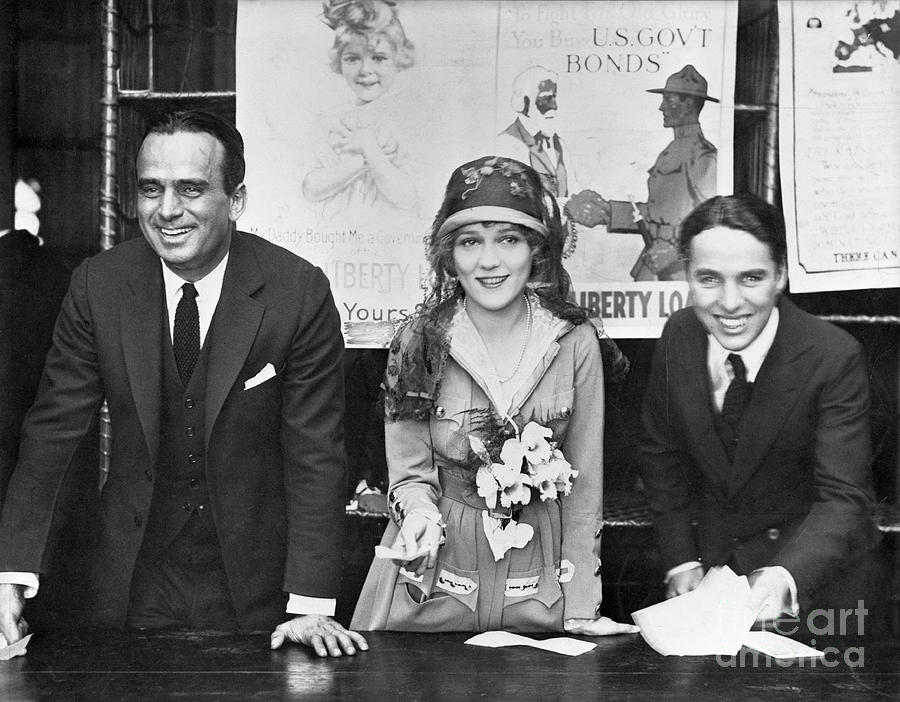 Mary Pickford With Charlie Chaplin Photograph by Bettmann