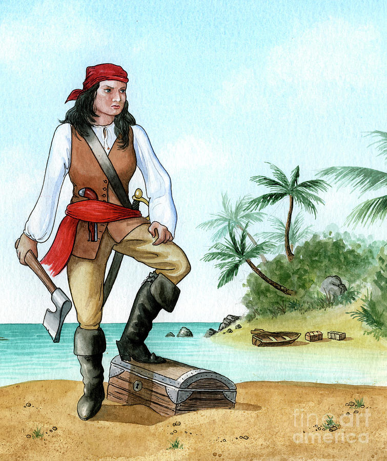 Mary Read, 1690-1720, British Pirates Drawing by Print Collector