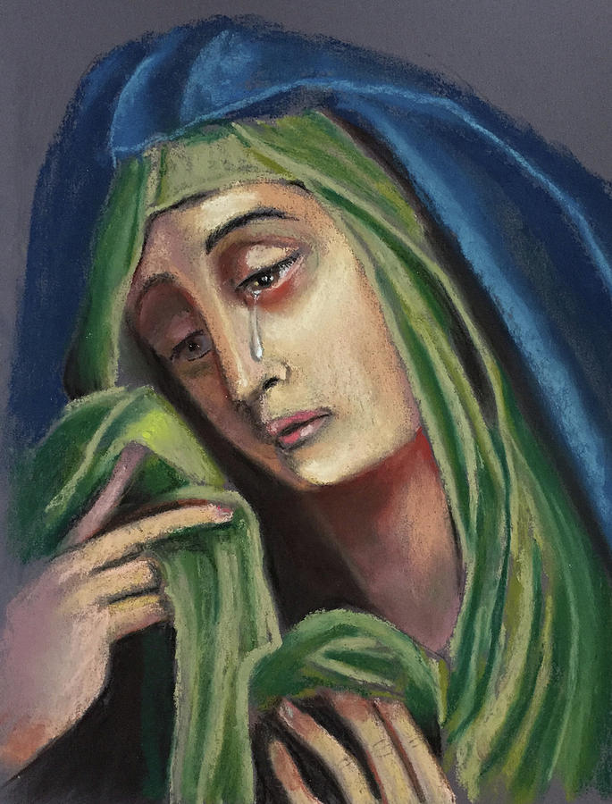 Mary Sorrowful Mother Painting by Dan Reynolds - Pixels