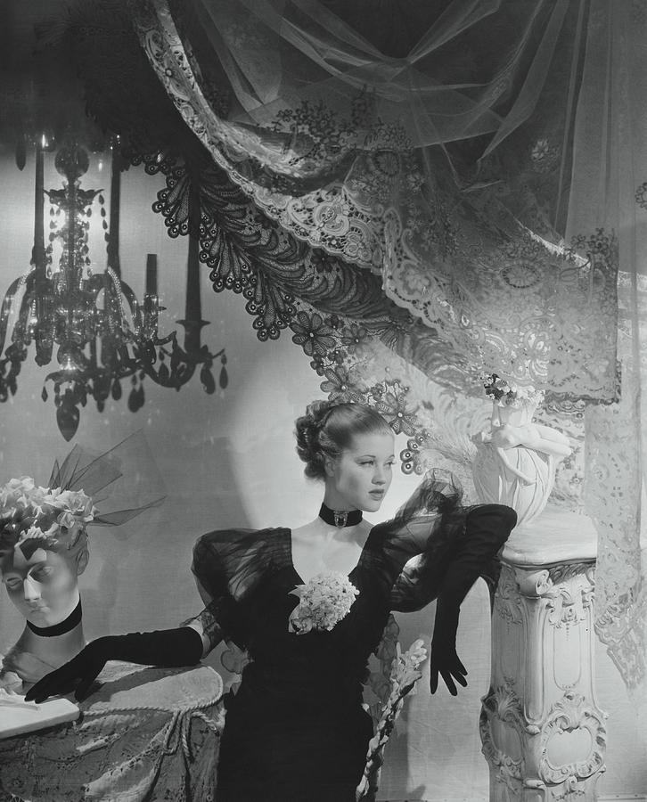 Mary Taylor Wearing A Chanel Gown Photograph by Cecil Beaton