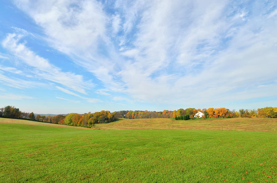 Maryland Farm In Fall Photograph by Joesboy