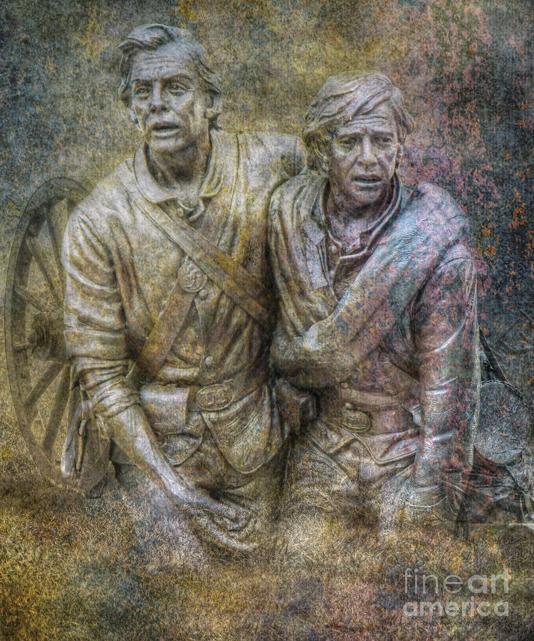 Gettysburg National Park Digital Art - Maryland Monument Gettysburg Battlefield II by Randy Steele