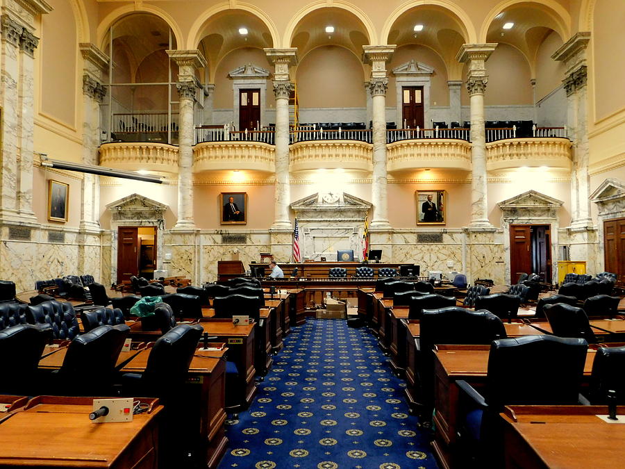 Maryland State House - House of Delegates Chamber Photograph by Arlane ...