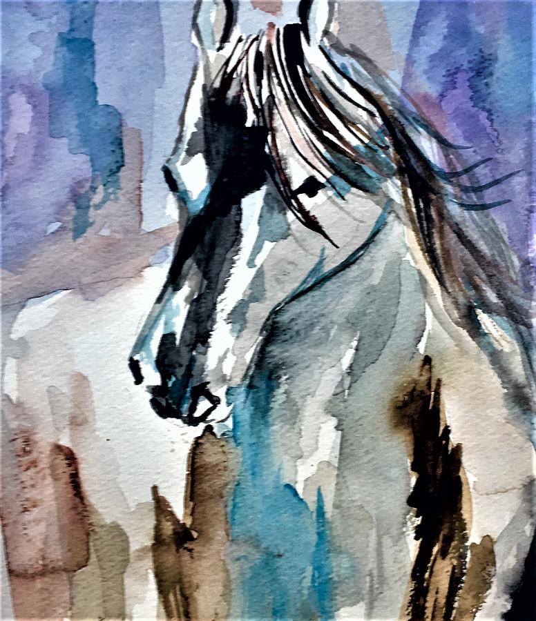 Mary's Mare Painting by Julie Wittwer