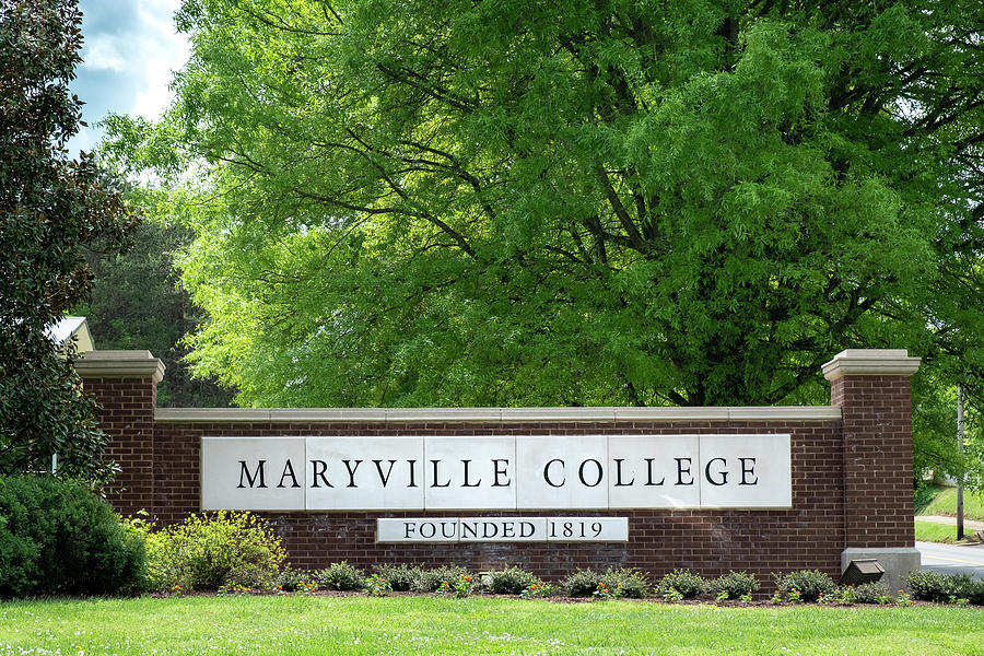Maryville College Sign Photograph by Mary Lee Dereske