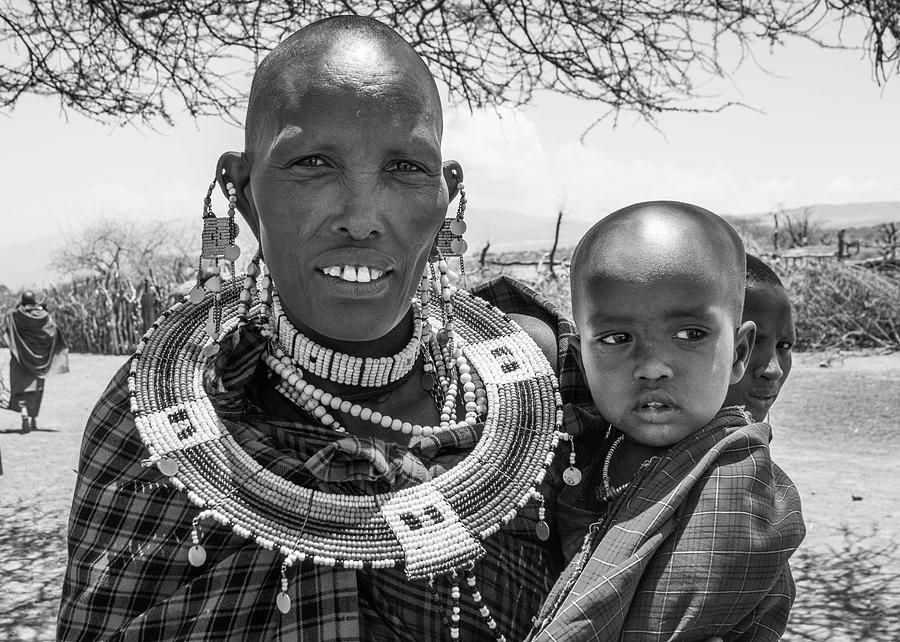 Masaai Mother and child Photograph by Mache Del Campo