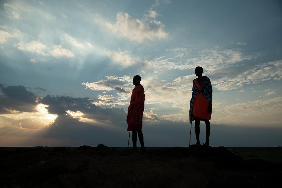 Masai Warriors Photograph by Wade Aiken
