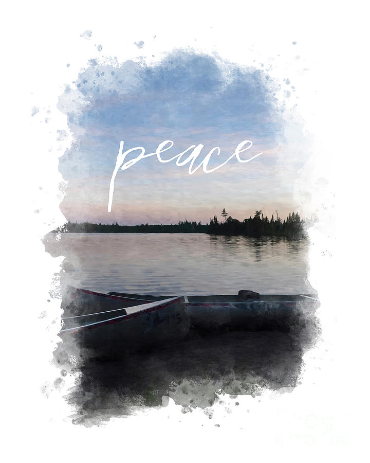Masculine Wall Art, Peaceful Canoe at Sunset by Lake by Whitney Leigh Carlson Masculine Wall Art, Peaceful Canoe at Sunset by Lake by Whitney Leigh Carlson