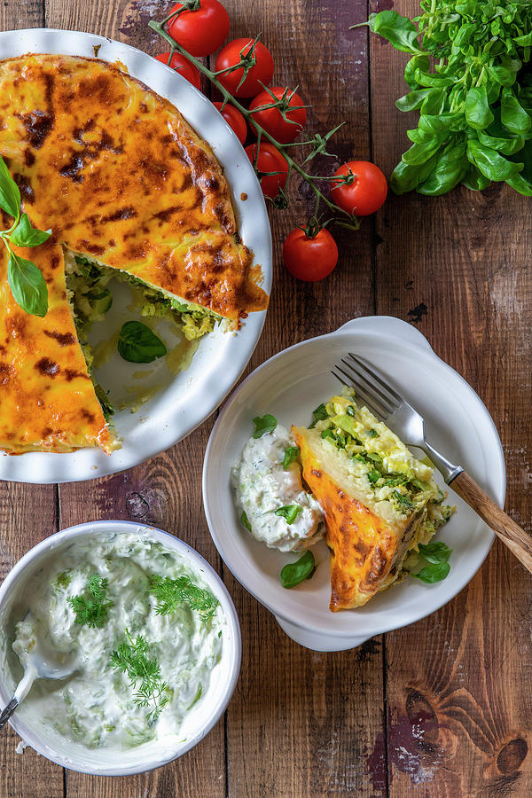 Mashed Potato Pie With Egg And Herbs Filling Photograph by Irina Meliukh