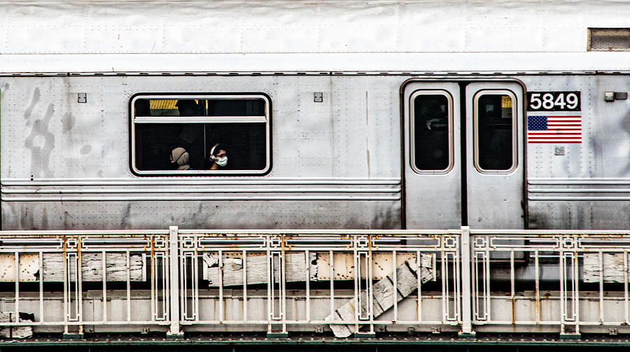 Masked Subway Photograph by Qi Su - Fine Art America