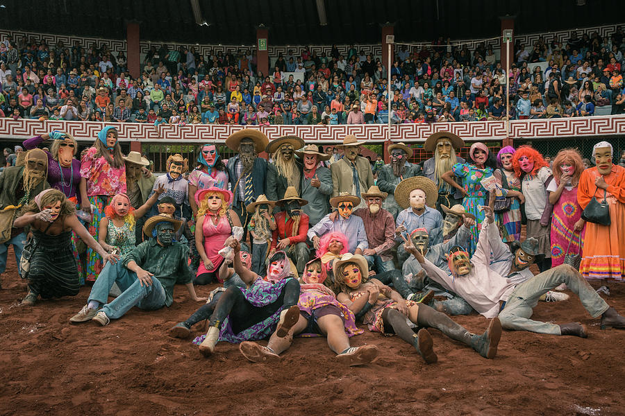 Masks Photograph - Masked Zayacas Of Ajijic, Mexico by Dane Strom Masks Photograph - Masked Zayacas Of Ajijic, Mexico by Dane Strom