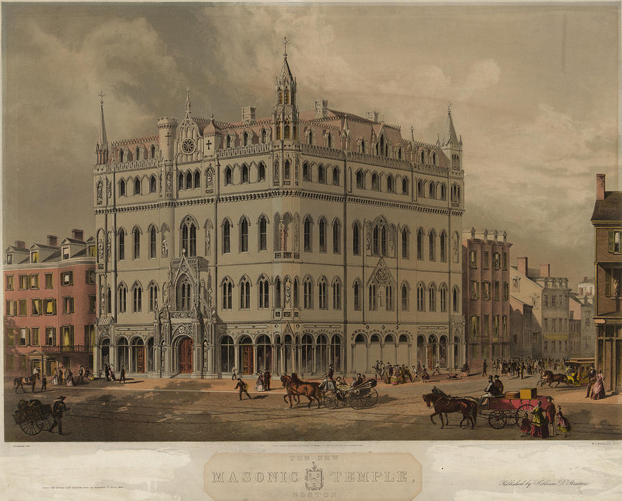 Masonic Temple Painting by Buford