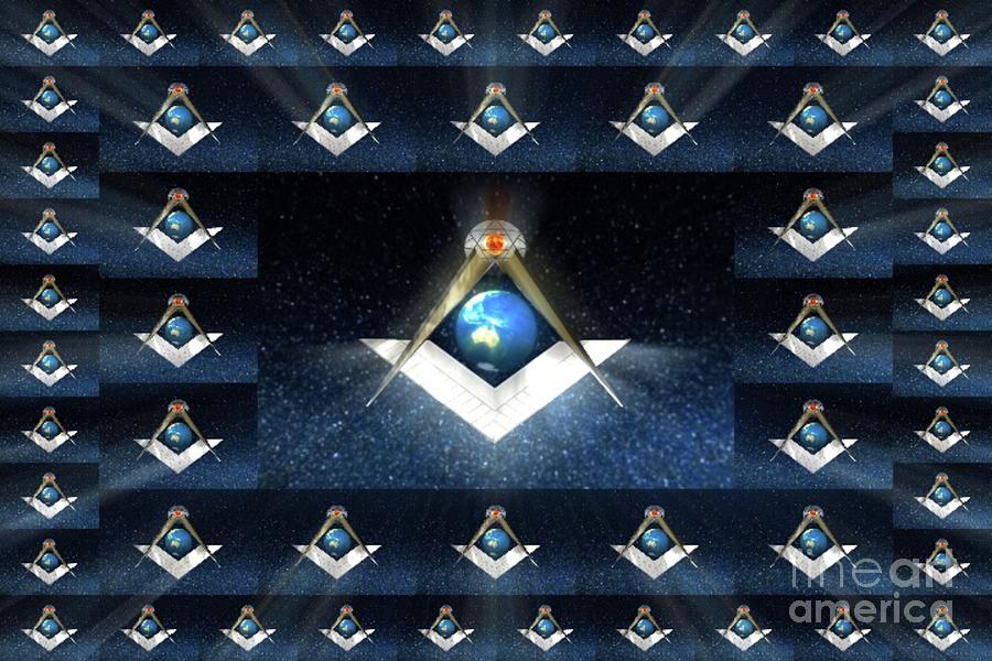 Lodge Painting - Masonic World by Pierre Blanchard Lodge Painting - Masonic World by Pierre Blanchard