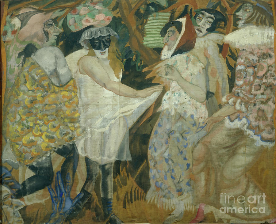 Masquerade, 1913-1914. Artist Drawing by Heritage Images
