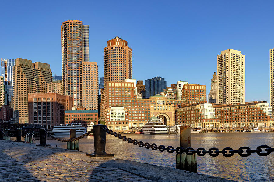 Massachusetts, Boston, South Boston Waterfront Digital Art by Claudia Uripos