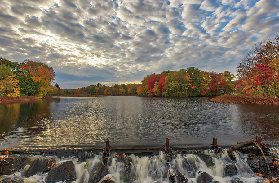 Massachusetts Fall Foliage at Mill Pond Photograph by Juergen Roth
