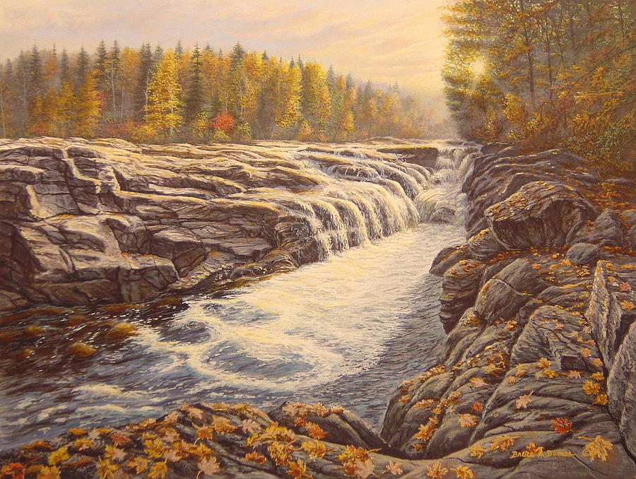 Massachusetts Gorge Painting by Bruce Dumas