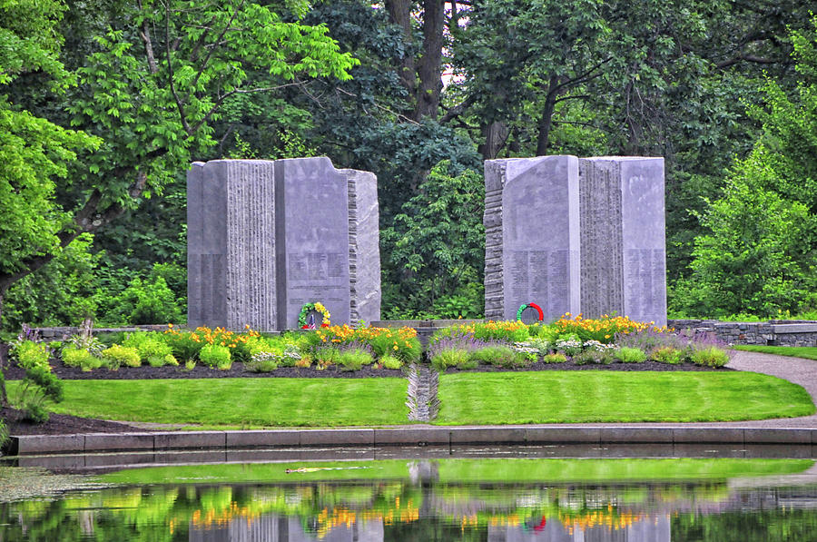 Viet Nam Photograph - Massachusetts Viet Nam War Memorial by Mike Martin