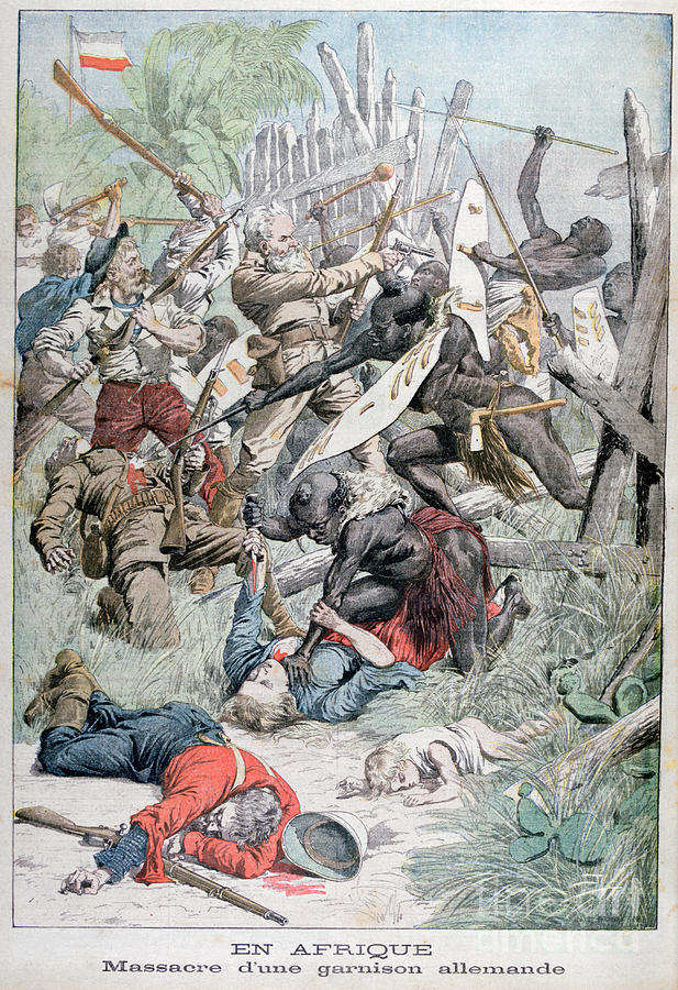 Massacre Of A German Garrison Drawing by Print Collector