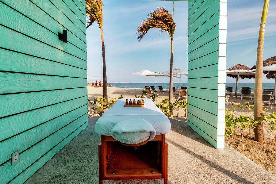 Massage Bed By The Beach by Claudia Uripos