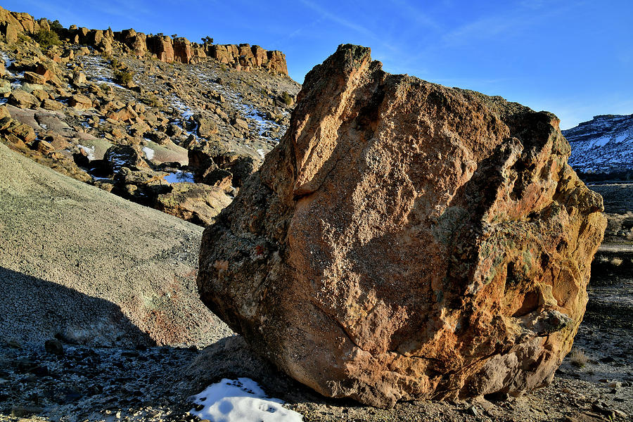 Massive Boulder Beneath Red Point Photograph by Ray Mathis