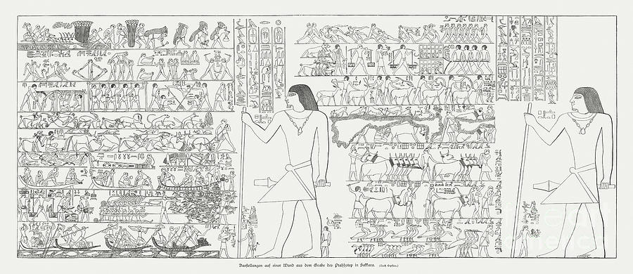 Mastaba Of Ptahhotep At Saqqara, Egypt Digital Art by Zu 09