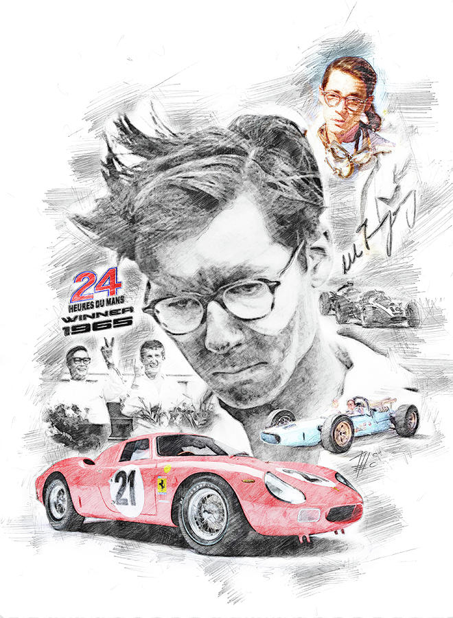 Masten Gregory Drawing by Raceman Decker Fine Art America