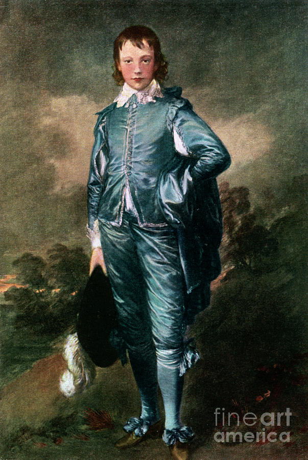 Master Buthall, The Blue Boy, C1770 Drawing by Print Collector