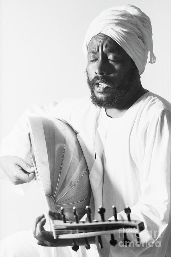 Master Oud Player Hamza El Din In Nyc Photograph by The Estate Of David Gahr